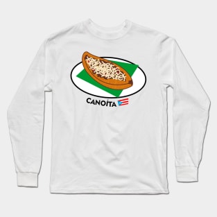 Puerto Rican Food Sweet Plantain Canoe Latino Caribbean Long Sleeve T-Shirt